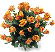 Bukiet 35 Róż Pomarańczowych kwiatowa dostawa poczta do Katowic