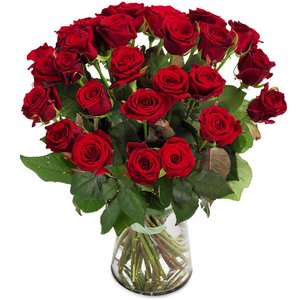 Bukiet 30 Róż Czerwonych Kwiaty z dowozem Poczta Kurier Kwiatowa Niespodzianka