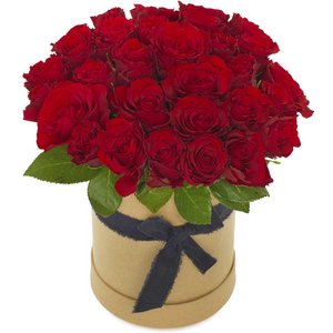Flower Box Czerwone róże  - róże z dowozem do domu